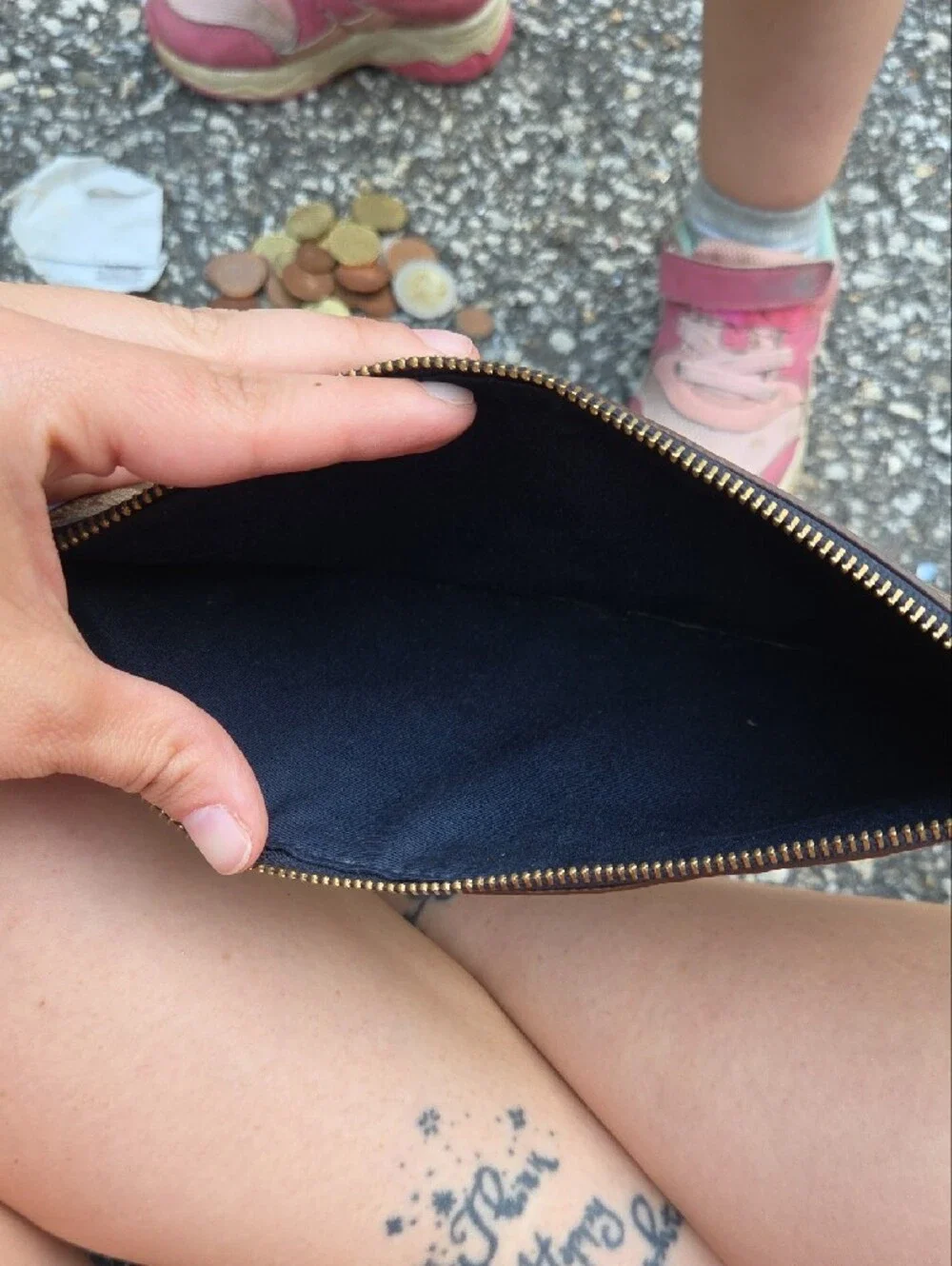 Coach zip pouch